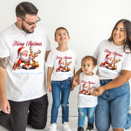 Cadouri aniversare - Tricouri Family mama, tata si copii personalizate cu tematica de Craciun, Cadoul perfect de craciun 12657