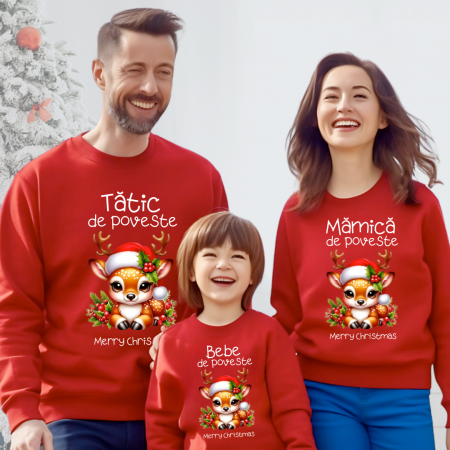 Cadouri copii 6 ani - Tricouri Family mama, tata si copii personalizate cu tematica de Craciun, Cadoul perfect de craciun 12659