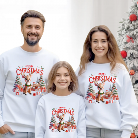 Cadouri copii 6 ani - Tricouri Family mama, tata si copii personalizate cu tematica de Craciun, Cadoul perfect de craciun 12660