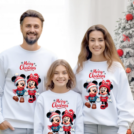 Cadouri aniversare - Tricouri Family mama, tata si copii personalizate cu tematica de Craciun, Cadoul perfect de craciun 12662