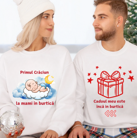 Cadouri aniversare - Tricouri Family mama, tata  si copii personalizate cu tematica de Craciun,  Craciun Fericit 122651