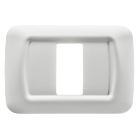Accesorii prize si intrerupatoare - Rama ornament Gewiss GW22501, alb, 1 modul, 1 buc