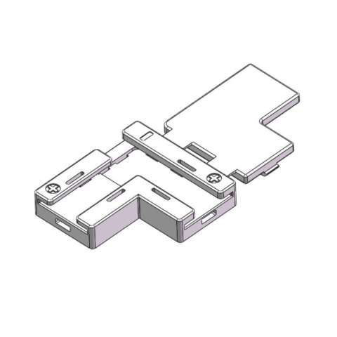 Accesorii corpuri de iluminat - Conector Prelungire Spin Electrice SPN6882F, "T/L" Pt Banda LED Ip20 12v/24v Pcb 10mm PIN 6.7mm, 1 buc