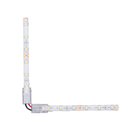 Accesorii corpuri de iluminat - Conector Prelungire "L" Pt Banda LED Spin Electrice SPN6885G, Smd Ip65 12v/24v Pcb 8mm PIN 4.5mm, 1 buc