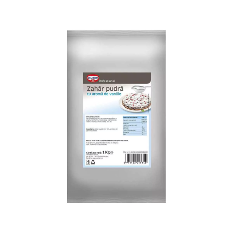 Alimente de baza - Zahar pudra cu aroma de vanilie Dr. Oetker, 1 kg