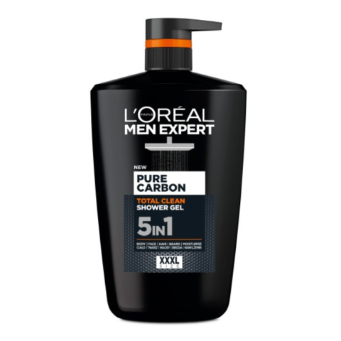 Ingrijire Personala & Cosmetice - Gel de dus 5 in 1, L'Oréal Paris Men Expert Pure Carbon, 1 L