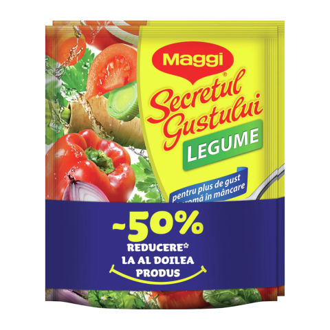 Condimente & Mixuri - Baza pentru mancare cu gust de legume Maggi Secretul Gustului, 2 x 400 g