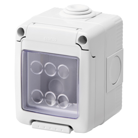 Accesorii prize si intrerupatoare - Rama Aplicata pe tencuiala Gewiss IP55, 2 module GW27042, montaj aplicat, 1 buc