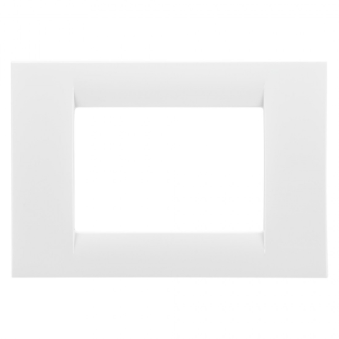 Accesorii prize si intrerupatoare - Rama Virna Gewiss GW22103, alb, 3 module, 1 buc