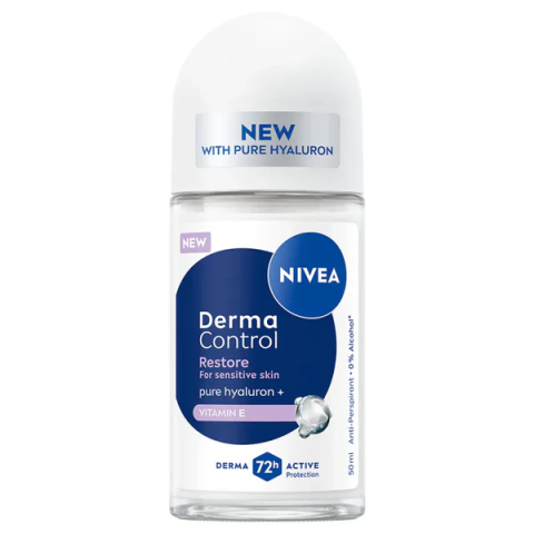 Ingrijire Personala & Cosmetice - Deodorant roll-on Nivea, Derma Control Restore, 72 h, 50 ml