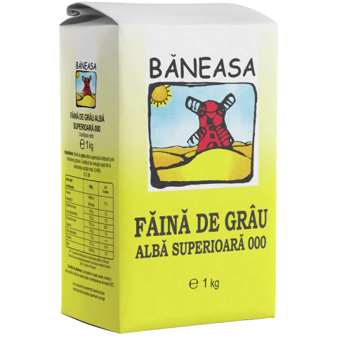 Alimente de baza - Faina superioara Baneasa tip 000, 1 kg