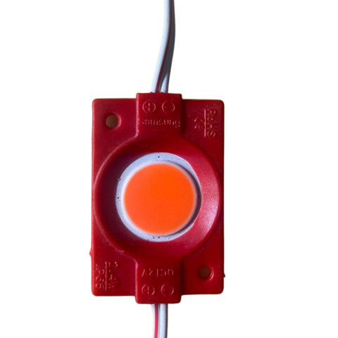 Iluminat & electrice - Modul LED COB ROSU DeLight, 9 LED-uri 2.4W/200lm/IP65/12V, 1 buc