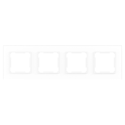 Iluminat & electrice - Rama orizontala Alba 4P sticla, Spin SPN1479, 1 buc