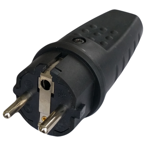 Accesorii prelungitoare - Stecher Cauciuc cu Cp, Ip44, Spin SPN3105, 1 buc