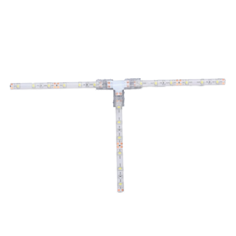 Accesorii corpuri de iluminat - Conector Prelungire "T" Pt Banda LED Spin Electrice SPN6885F, Smd Ip65 12v/24v Pcb 8mm PIN 4.5mm, 1 buc
