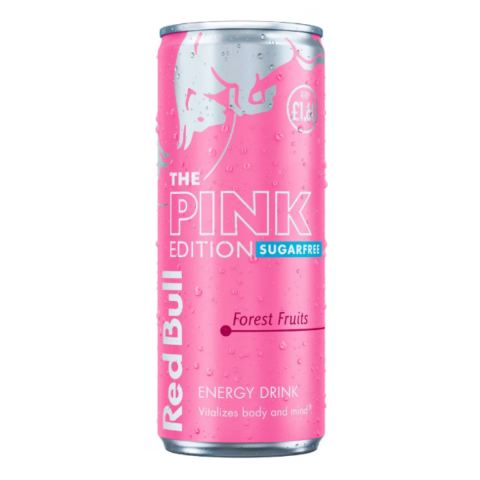 Bacanie - Bautura energizanta Red Bull Pink Edition fara zahar, fructe de padure, SGR 1X250 l