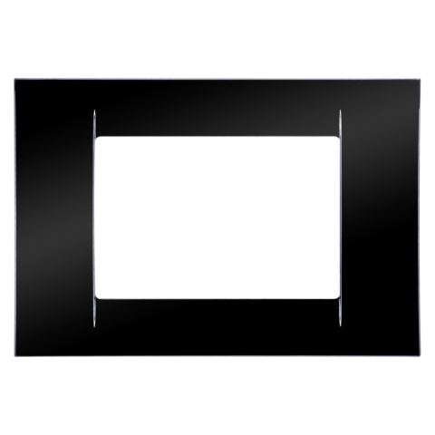 Accesorii prize si intrerupatoare - Rama Virna Gewiss GW22113, negru, 3 modul, 1 buc