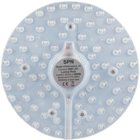 Casa, Gradina & Bricolaj - Modul LED pt Aplica Spin Electrice SPN6749A, Fi252, 48W=450W, 6000K, lumina rece, 1 buc
