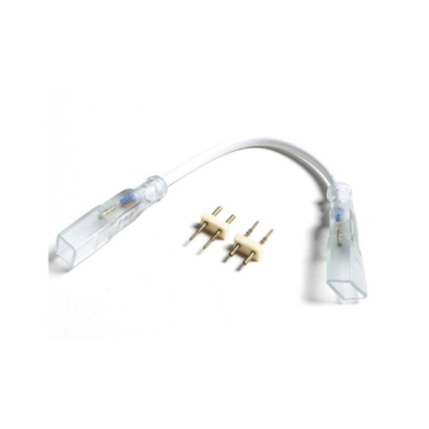 Accesorii corpuri de iluminat - Conector Banda LED DeLight DL66539H, Clema+cablu+clema, Rgb 230v 5050 PIN 12mm, 1 buc