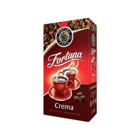 Ceai si Cafea - Cafea macinata in vid Fortuna Crema, 250 g