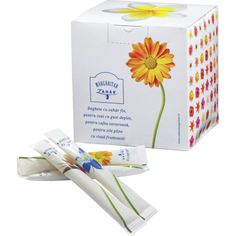 Alimente de baza - Baghete zahar cristal alb Margaritar, 200x5 g