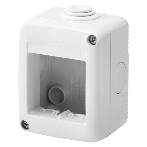Accesorii prize si intrerupatoare - Rama Aplicata pe tencuiala Gewiss, 2 module GW27002, montaj aplicat, 1 buc
