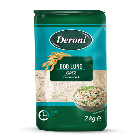 Bacanie - Orez cu bob lung Deroni, 2 Kg