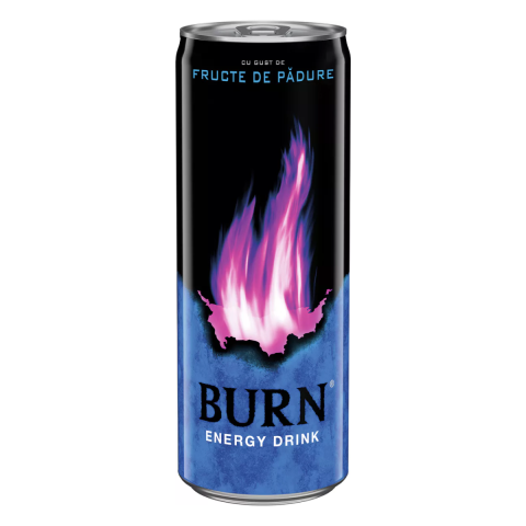Bacanie - Bautura energizanta Burn Fructe de padure, Doza, 250 ml