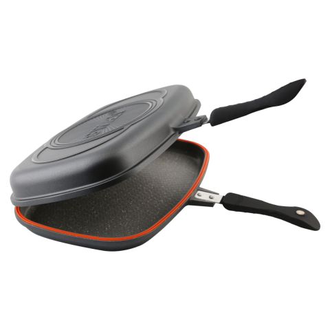 Casa, Gradina & Bricolaj - Tigaie grill dubla detasabila Swan, antiaderenta, 32 x 23 x 7 cm