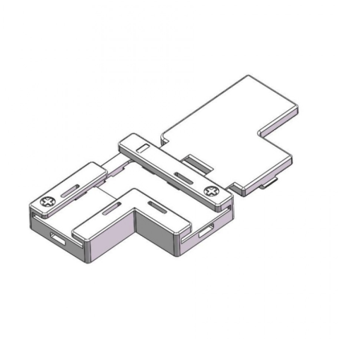 Accesorii corpuri de iluminat - Conector Prelungire "T/L" Pt Banda LED Spin Electrice SPN6881F, Pcb 8mm Ip20 12v/24v, 1 buc