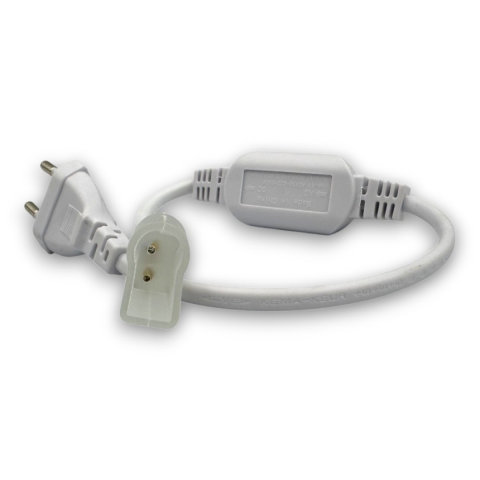 Accesorii corpuri de iluminat - Alimentator Neon Flex Cu Stecher DeLight DL66600A, 8x16mm 6 Mm PIN, 1 buc