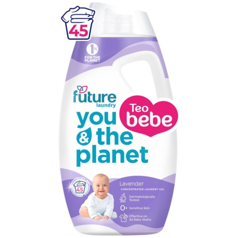 Detergenti Lichizi - Detergent de rufe concentrat Teo Bebe baby Lavanda, 45 spalari, 1.8 l
