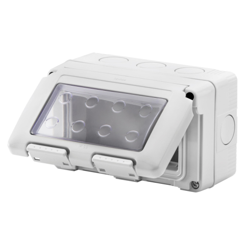 Casa, Gradina & Bricolaj - Rama Aplicata pe tencuiala Gewiss IP55, 4 module GW27044, montaj aplicat, 1 buc