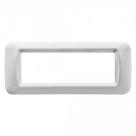 Accesorii prize si intrerupatoare - Rama ornament Gewiss GW22506, alb, 6 module, 1 buc