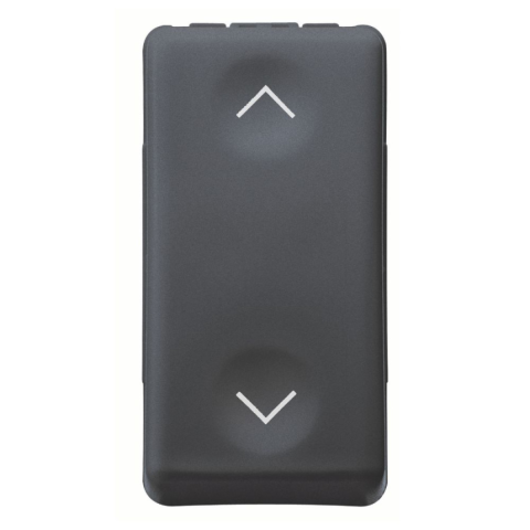 Intrerupatoare - Buton 1p 250v C.a., No+no 10a, Cu Interblocare Gewiss, 1 Modul, GW21521, Negru, 1 buc