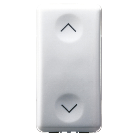 Intrerupatoare - Intrerupator modular cu revenire interblocat Gewiss GW20521, alb, 1 modul, 1 buc