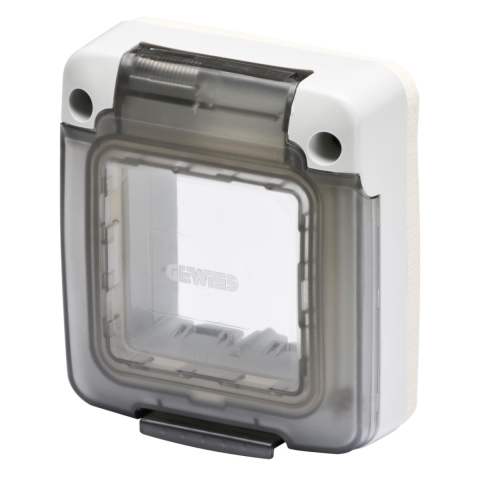 Accesorii prize si intrerupatoare - Capac doza aplicata IP55 Gewiss, 2 module GW27403, montaj aplicat, 1 buc