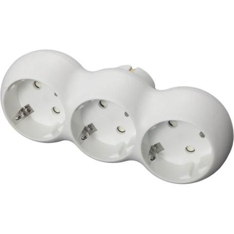 Casa, Gradina & Bricolaj - Adaptor 3Cp+Pc Rotund, Spin, 1 buc