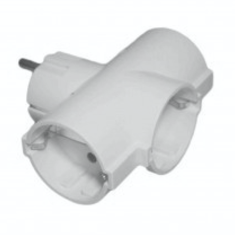 Accesorii prize si intrerupatoare - Adaptor Triplu Butoias, 3 Cp, Spin, 1 buc