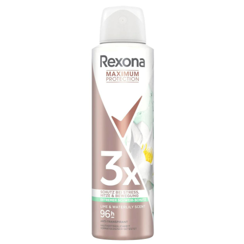 Deodorante si Antiperspirante - Antiperspirant Deo Spray Rexona Maximum Protection Lime&Water Lily Scent, 150 ml