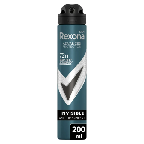 Ingrijire Personala & Cosmetice - Antiperspirant Spray Rexona Men Advanced Protection Invisible, 72 h, 200 ml