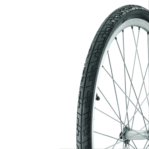 Sport & Travel - Anvelopa bicicleta 28x1-5/8x1-3/8', ETRTO 37-622, model FIZER, negru/maro, profil Street