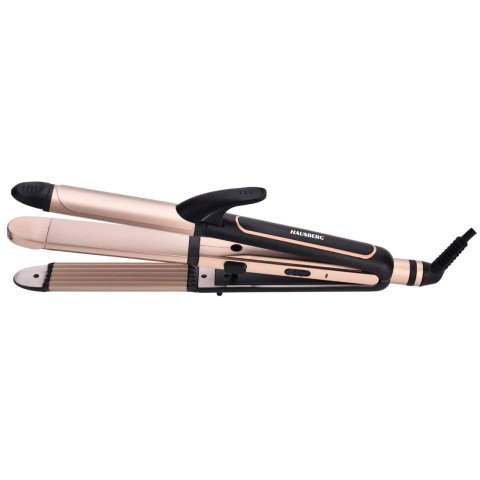 Ingrijire Personala & Cosmetice - Aparat Coafat 3 in 1 Hausberg HB-208NG, indreptare + ondulare + styling, 180-200°C, 45 W