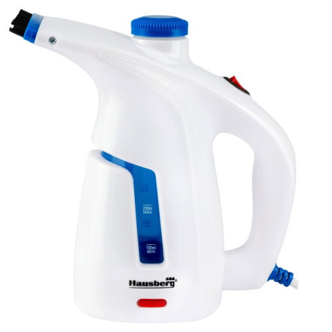 Ingrijire tesaturi - Aparat de calcat vertical cu abur Hausberg HB-7886BL, 1000 W, 200 ml