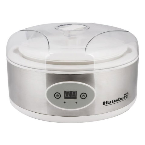Aparate de preparat desert - Aparat de preparat Iaurt Hausberg HB-2191 cu Display Led, 7 Cani din Sticla de 200 ml, 50 W
