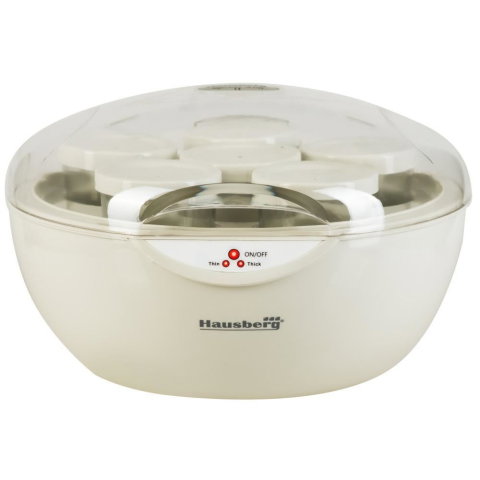 Aparate de preparat desert - Aparat de Preparat Iaurt Hausberg HB2193, 35 W, 5 cani x 150 ml