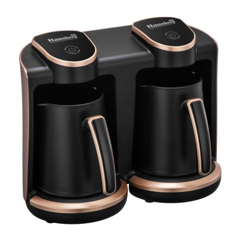 Electrocasnice & Climatizare - Aparat pentru preparat cafea turceasca Hausberg HB-3820AU, 2 recipiente, 400+400 W