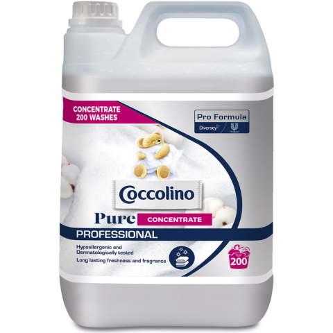 Casa, Gradina & Bricolaj - Balsam de rufe concentrat Coccolino Professional Pure, 200 spalari, 5 L