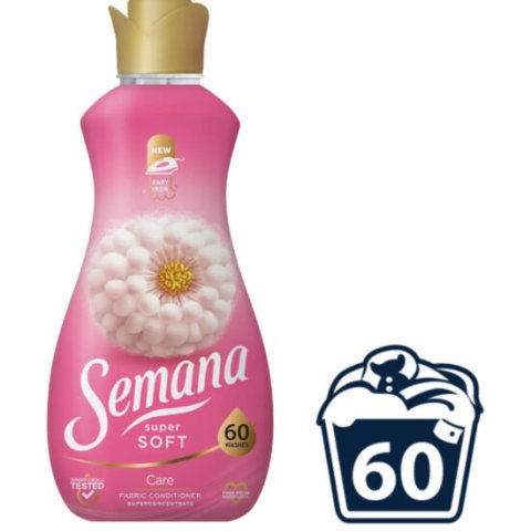 Casa, Gradina & Bricolaj - Balsam de Rufe Semana, Super Soft Care 60 spalari , 1.2l