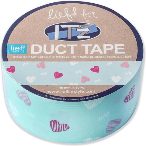 Birotica & Papetarie - Banda adeziva Itz Duct Tape, 10 m x 4.8 cm, Green Mint Lief
